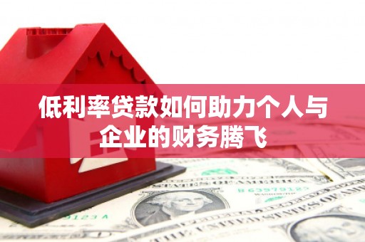 东平低利率贷款如何助力个人与企业的财务腾飞